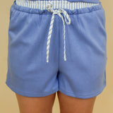 Pinstripe Details Shorts