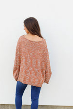 Pretty Pocket Sweater-Rust