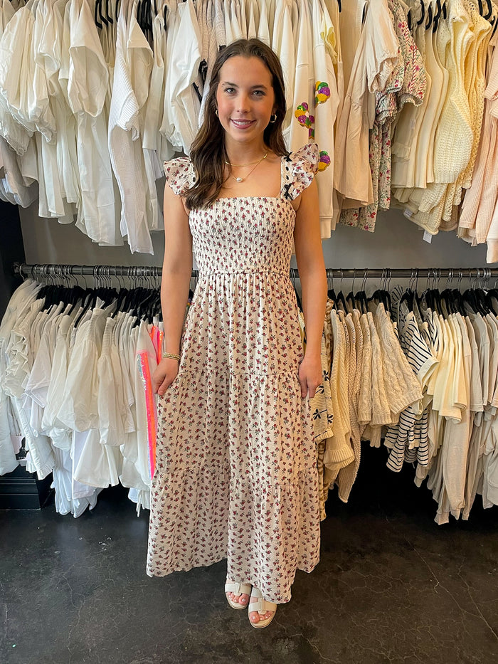 Basket of Flowers Maxi Dress