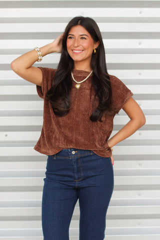Chenille Pocket Top