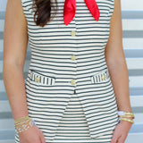 Sophisticated Stripe Vest