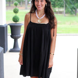 Button Detail Linen Dress