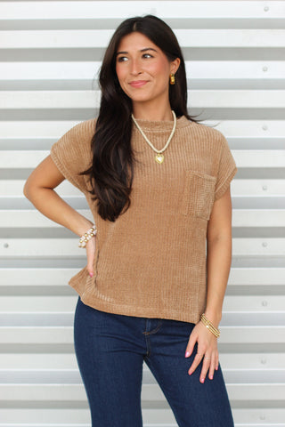 Chenille Pocket Top