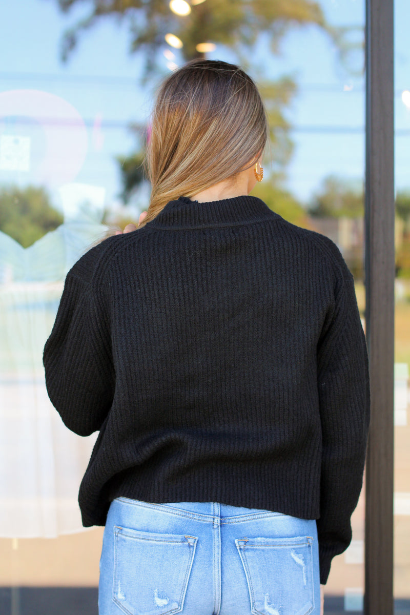Call Me Cozy Sweater-Black