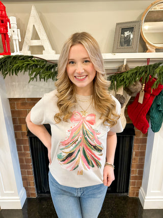 Abstract Bow Tree Tee