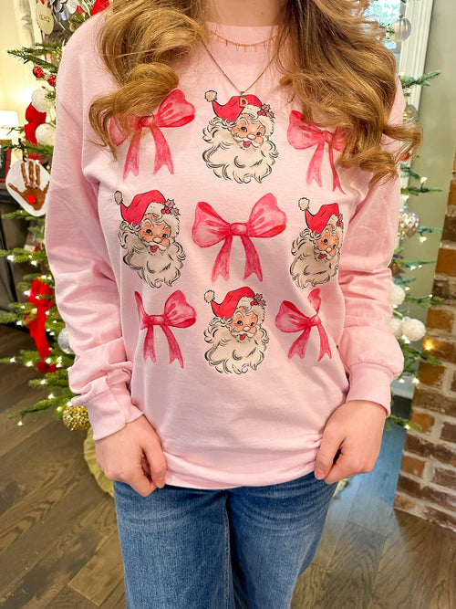 Santa Bow Tee