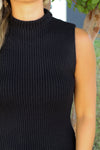 Dianne Sweater Tank-Black