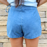 Pocket Tie Denim Skort