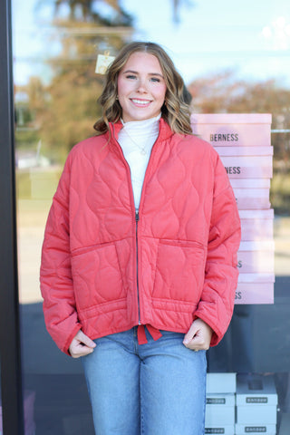 Quilted Drawstring Jacket