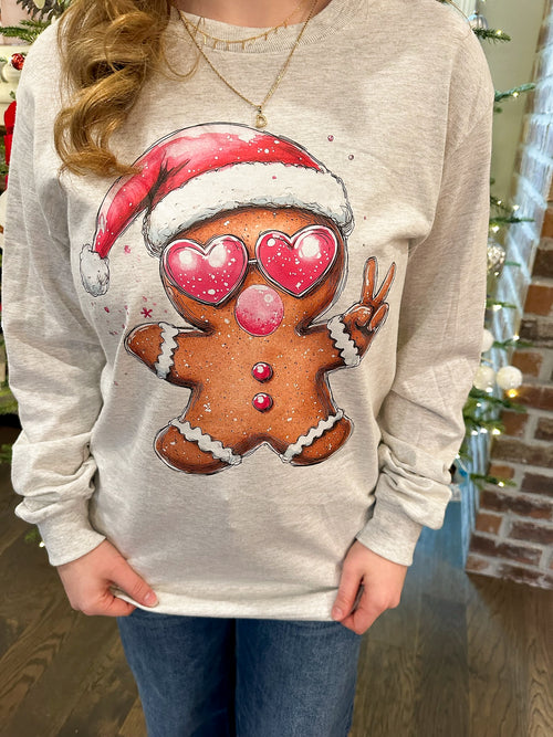 Peace Out Gingerbread Tee