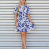 Mixed with Florals Dress