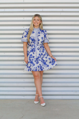 Mixed with Florals Dress