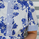 Mixed with Florals Dress