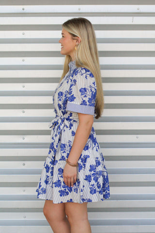 Mixed with Florals Dress