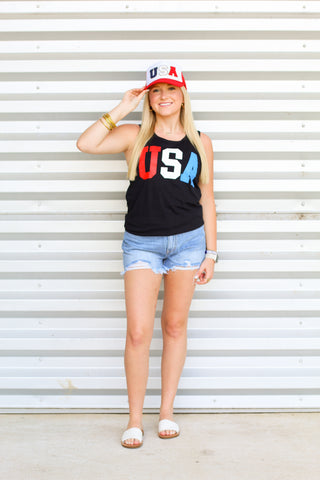 Coolest USA Tank-Black