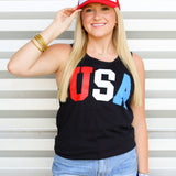 Coolest USA Tank-Black