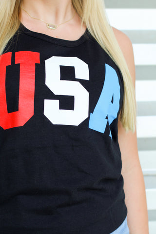 Coolest USA Tank-Black