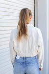 Corduroy Cinched Jacket-Cream