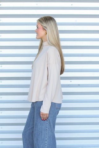 Mock Neck Layering Top