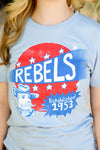 Mr. P's Rebels Tee-Light Blue