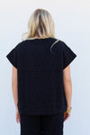 Quilted Cutie Top-Black