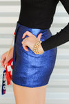 Glitter Girl Skort-Royal Blue