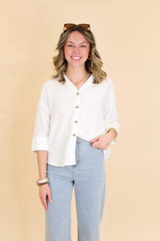 collared button up top