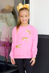 Tri Tiger Sweatshirt-Bubblegum