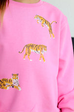 Tri Tiger Sweatshirt-Bubblegum