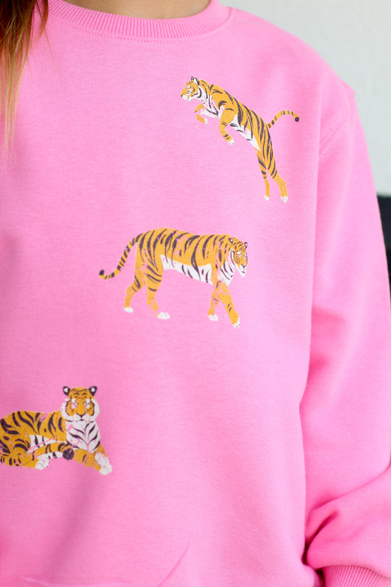 Tri Tiger Sweatshirt-Black – Cara's Boutique