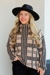 Susan Stitched Sweater-Tan