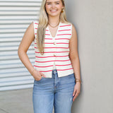 Stripe Staff Pick Sweater Top