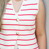 Stripe Staff Pick Sweater Top