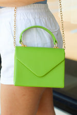 Trendy Chain Handbag-Lime