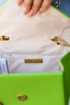 Trendy Chain Handbag-Lime