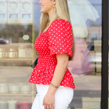 Polka Dot Cutie Smock Top