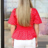 Polka Dot Cutie Smock Top