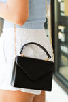 Trendy Chain Handbag-Black
