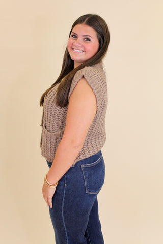 Chunky Knit Sweater Vest