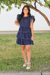 Ruffle Piping Dress