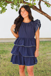 Ruffle Piping Dress