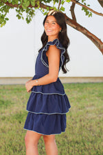 Ruffle Piping Dress