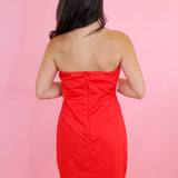 Retro Flower Cutout Dress