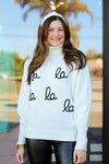 Fa La La Sweater-White