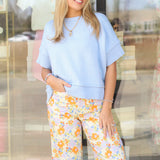 Funky Floral Wide Leg Jeans