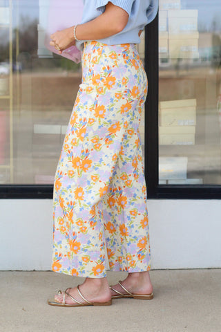 Funky Floral Wide Leg Jeans