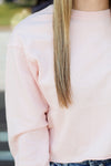 One for Me Crop Top-Pale Pink