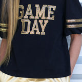 Tiny Metallic Game Day Top