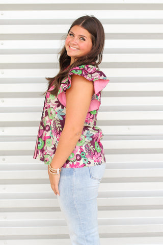 Vibrant Blooms Top