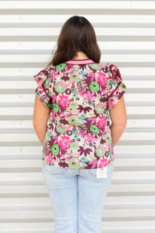 Vibrant Blooms Top